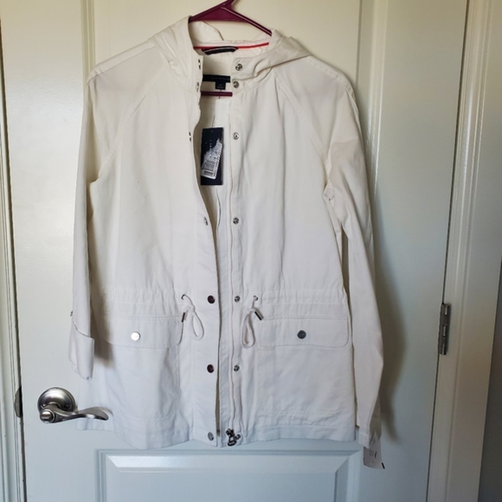 Tommy Hilfiger white jacket jean NWT small